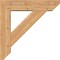 Ekena Millwork Traditional Slat Smooth Bracket w/ Offset Brace, Western Red Cedar, 7 1/2"W x 32"D x 32"H BKT0806X32X32TRA06SWR - alternate 3